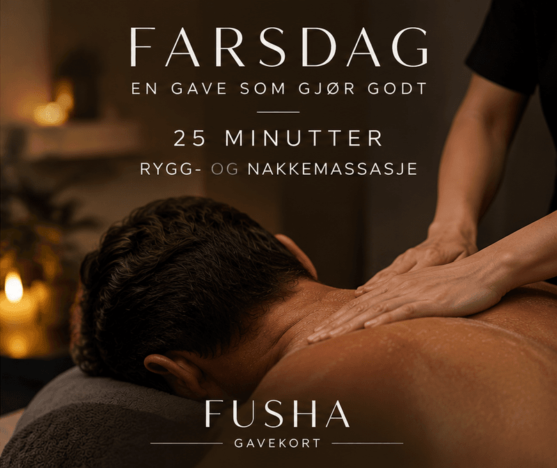 Farsdagsgavekort – 25 minutter rygg- og nakkemassasje